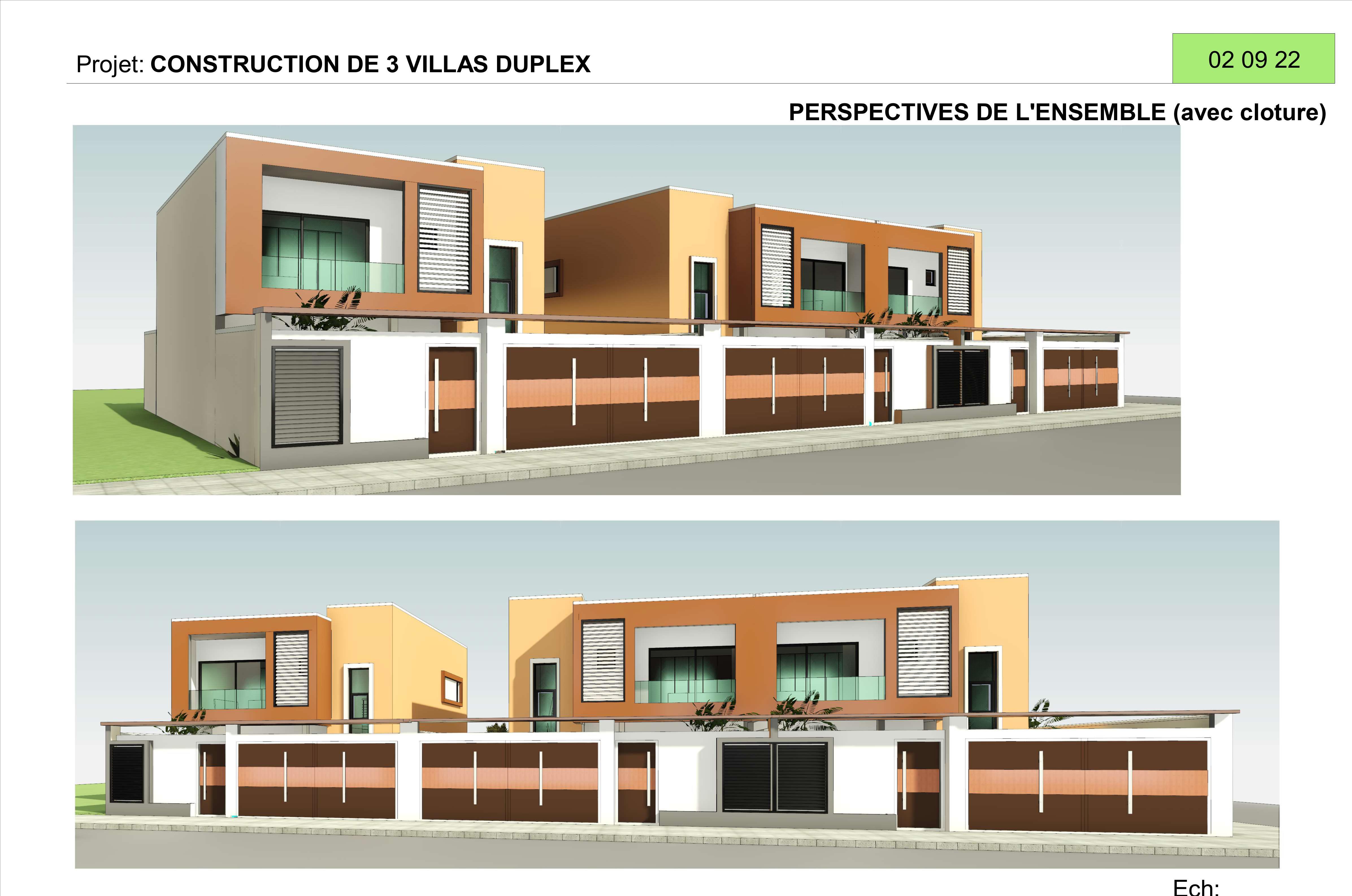     PROGRAMME DE CONSTRUCTION :
 DE VILLAS 
